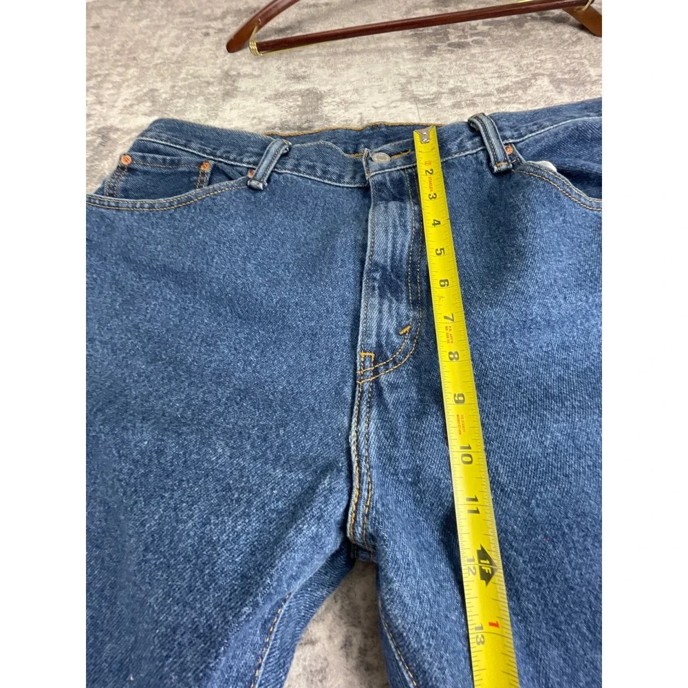Levi's Mens 38x32 517 Boot Cut Jeans Dark Blue Denim Western Workwear Classic